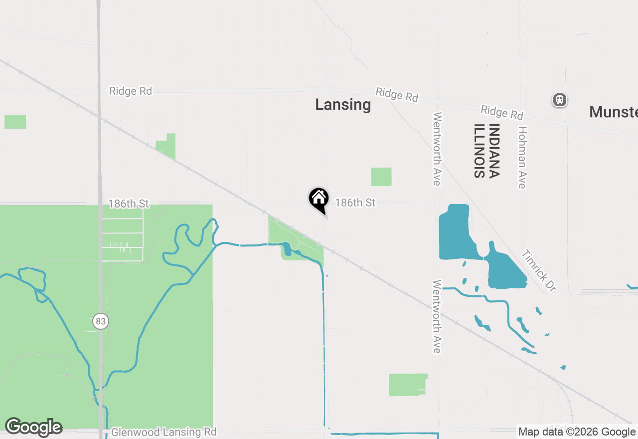 Map of 18622 Burnham Avenue, Lansing, IL 60438