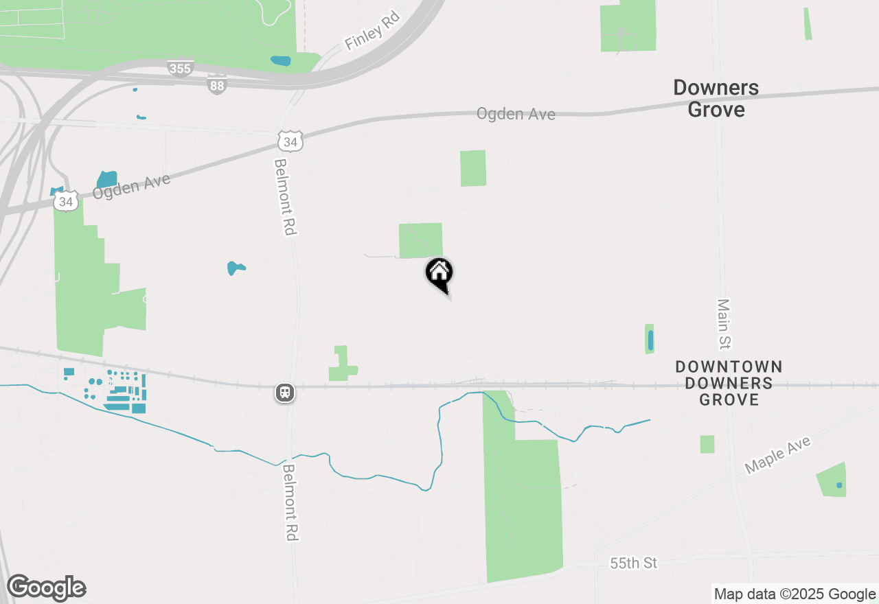 Map of 1801 Prairie Avenue, Downers Grove, IL 60515