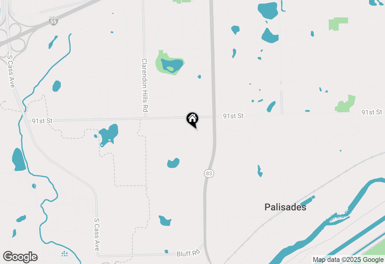 Map of 10s458 Carrington Circle #A, Burr Ridge, IL 60527