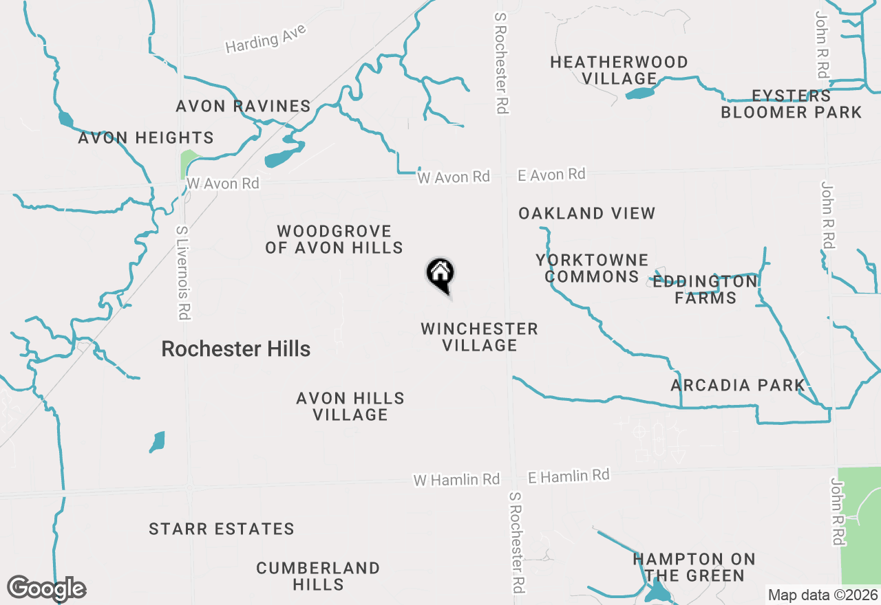 Map of 1506 Meadow Side Drive, Rochester Hills, MI 48307