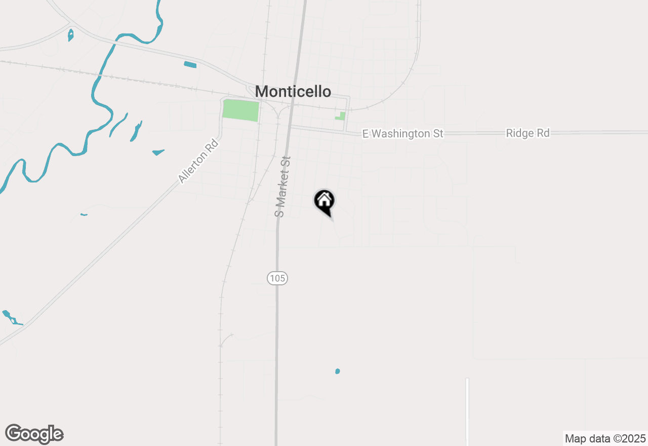 Map of 807 S Hamilton Street, Monticello, IL 61856