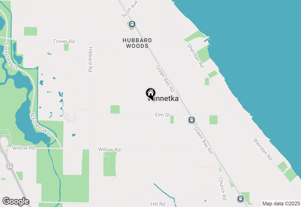 Map of 965 Spruce Street, Winnetka, IL 60093