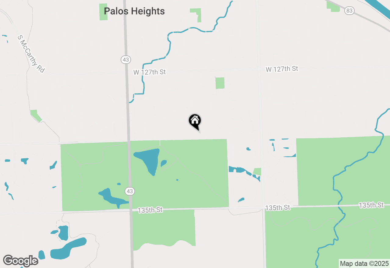 Map of 13007 S Oak Park Avenue, Palos Heights, IL 60463