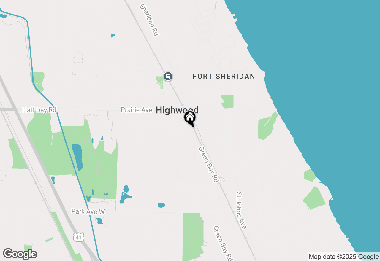 Map of 2490 Green Bay Road #1, Highland Park, IL 60035