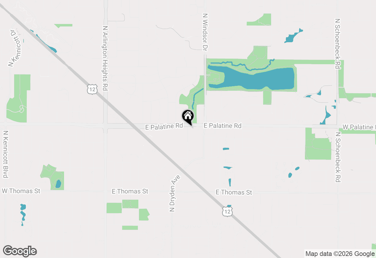 Map of 1801 N Clarence Avenue, Arlington Heights, IL 60004