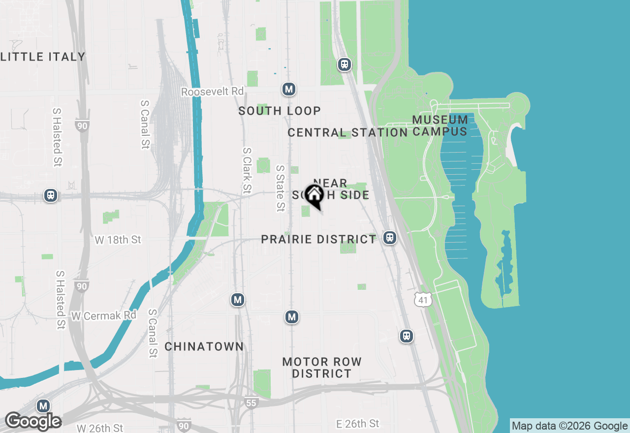 Map of 1620 S Michigan Avenue #619, Chicago, IL 60616