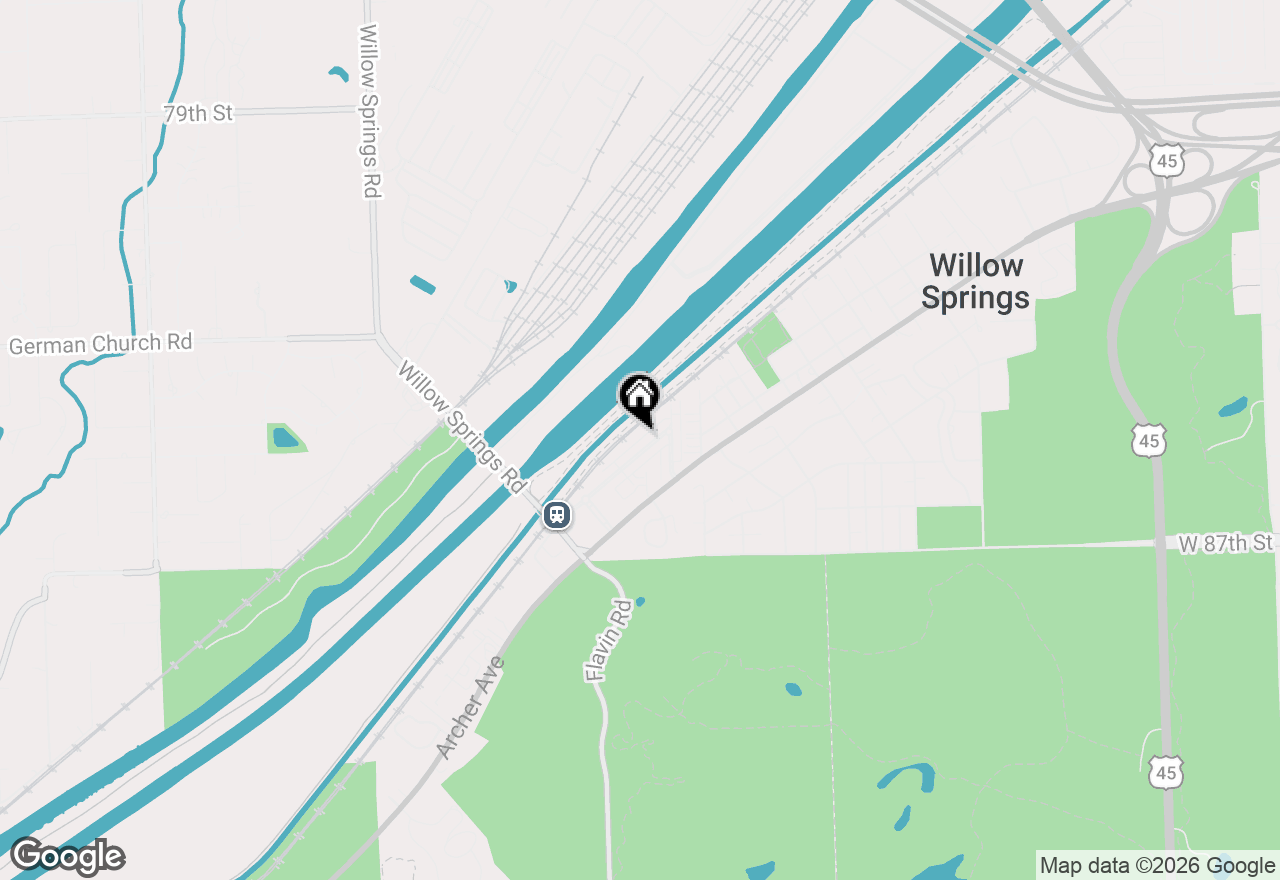 Map of 219 Willow Boulevard #1202B, Willow Springs, IL 60480