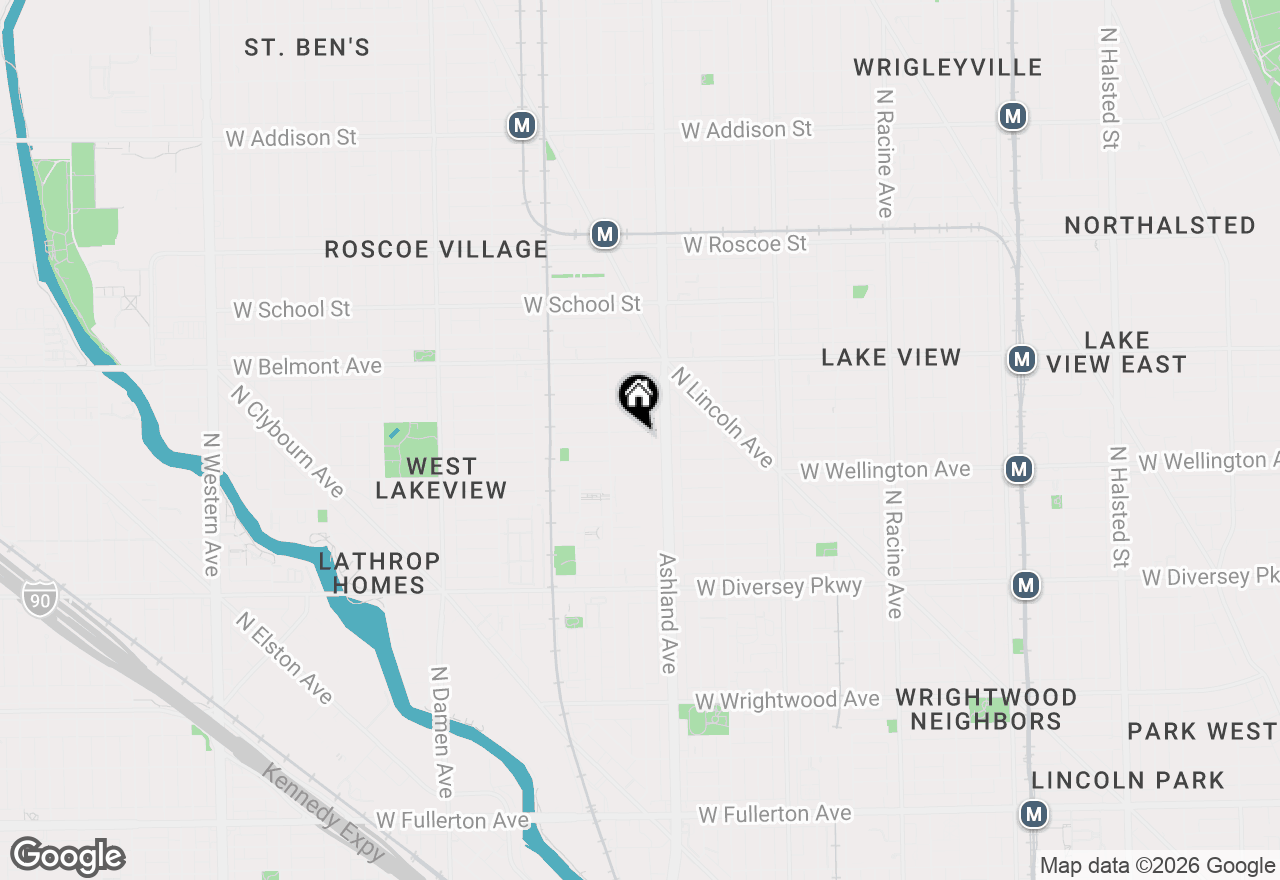 Map of 1628 W Nelson Avenue, Chicago, IL 60657