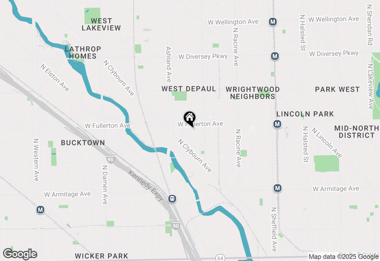 Map of 2343 N Greenview Avenue #101, Chicago, IL 60614