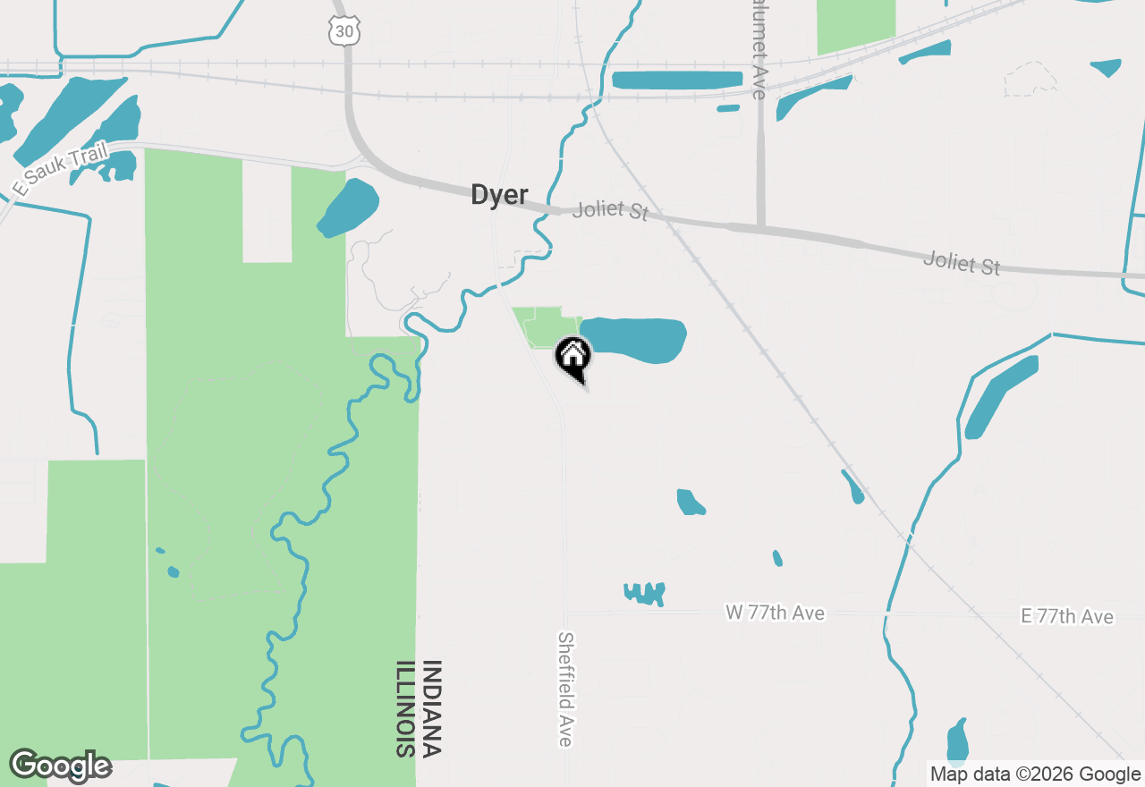 Map of 411 Cherry Hill Road, Dyer, IN 46311