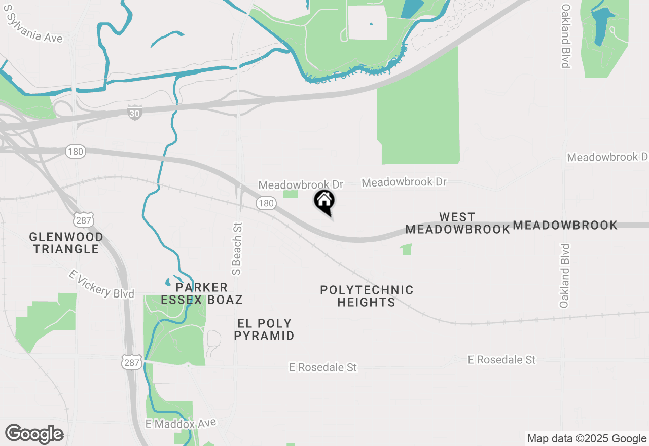 Map of 2725 Toronto Street, Fort Worth, TX 76103