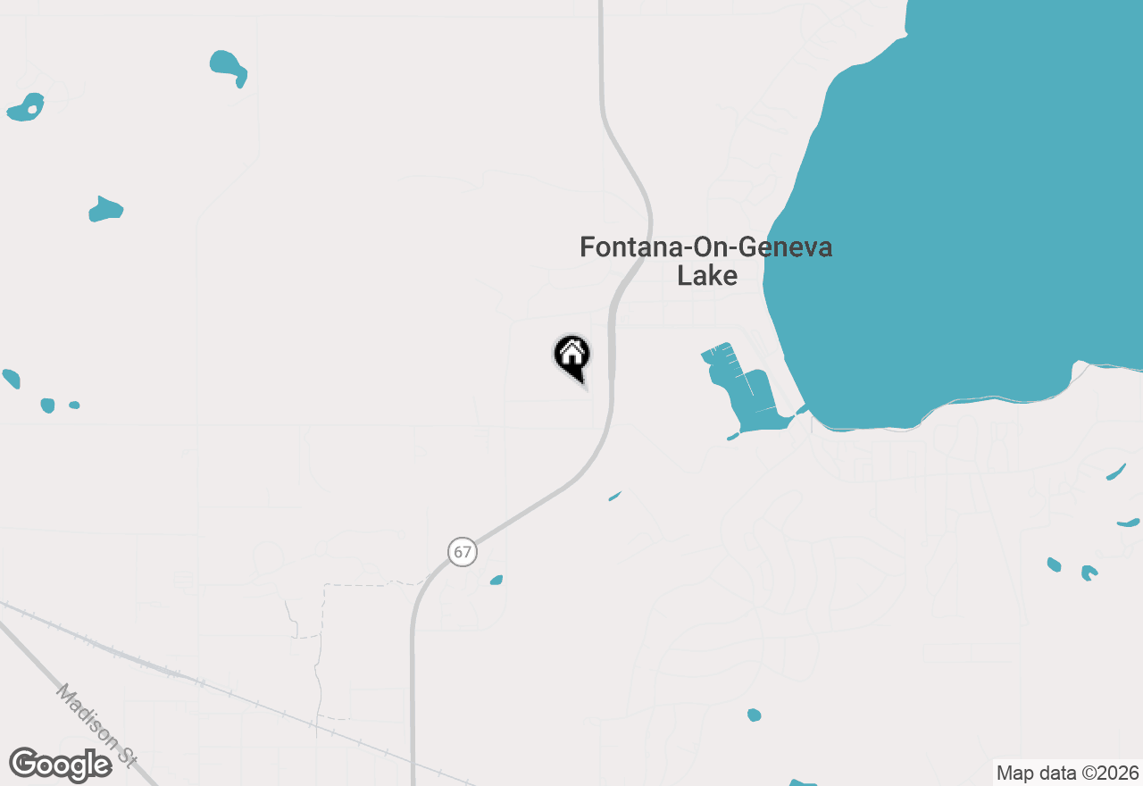 Map of 132 Fontana Ave, Fontana, WI 53125
