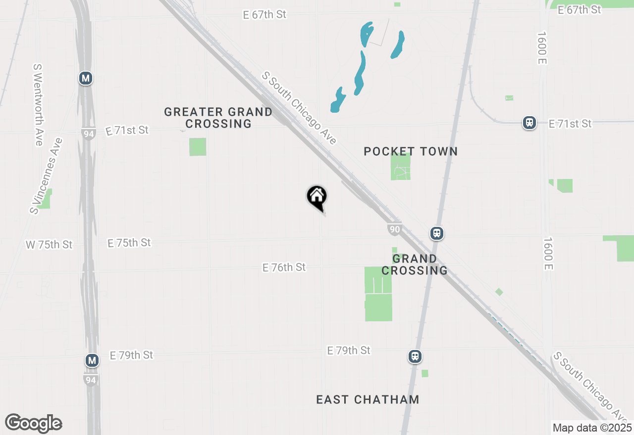 Map of 7414 S Cottage Grove Avenue, Chicago, IL 60619