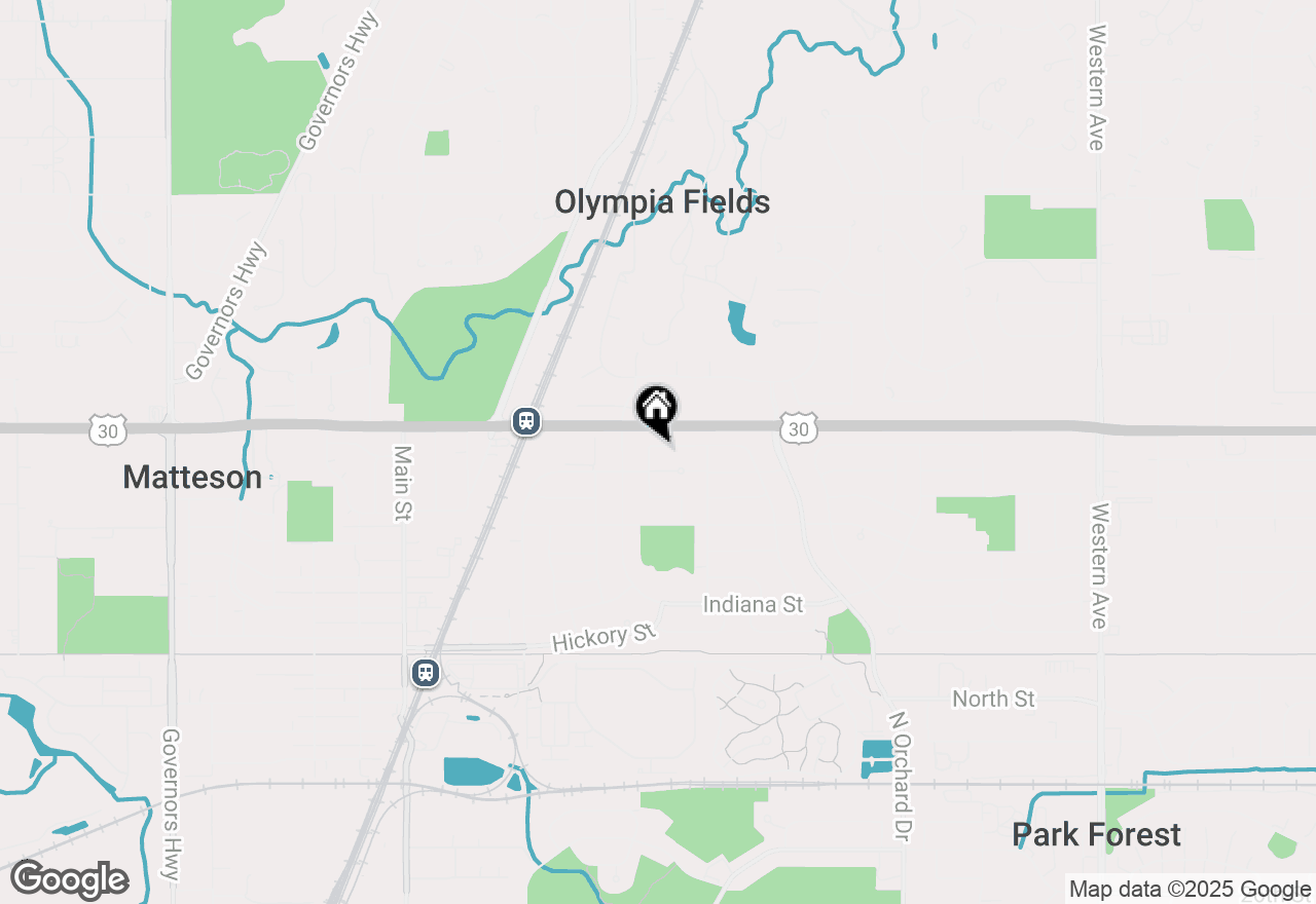 Map of 464 Springfield Street, Park Forest, IL 60466