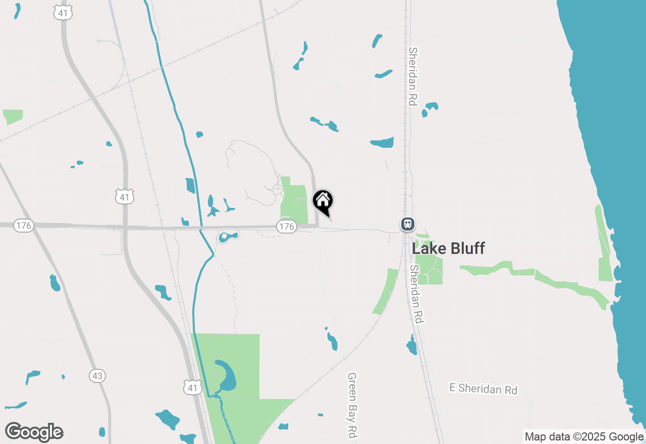 Map of 600 Garfield Avenue, Lake Bluff, IL 60044