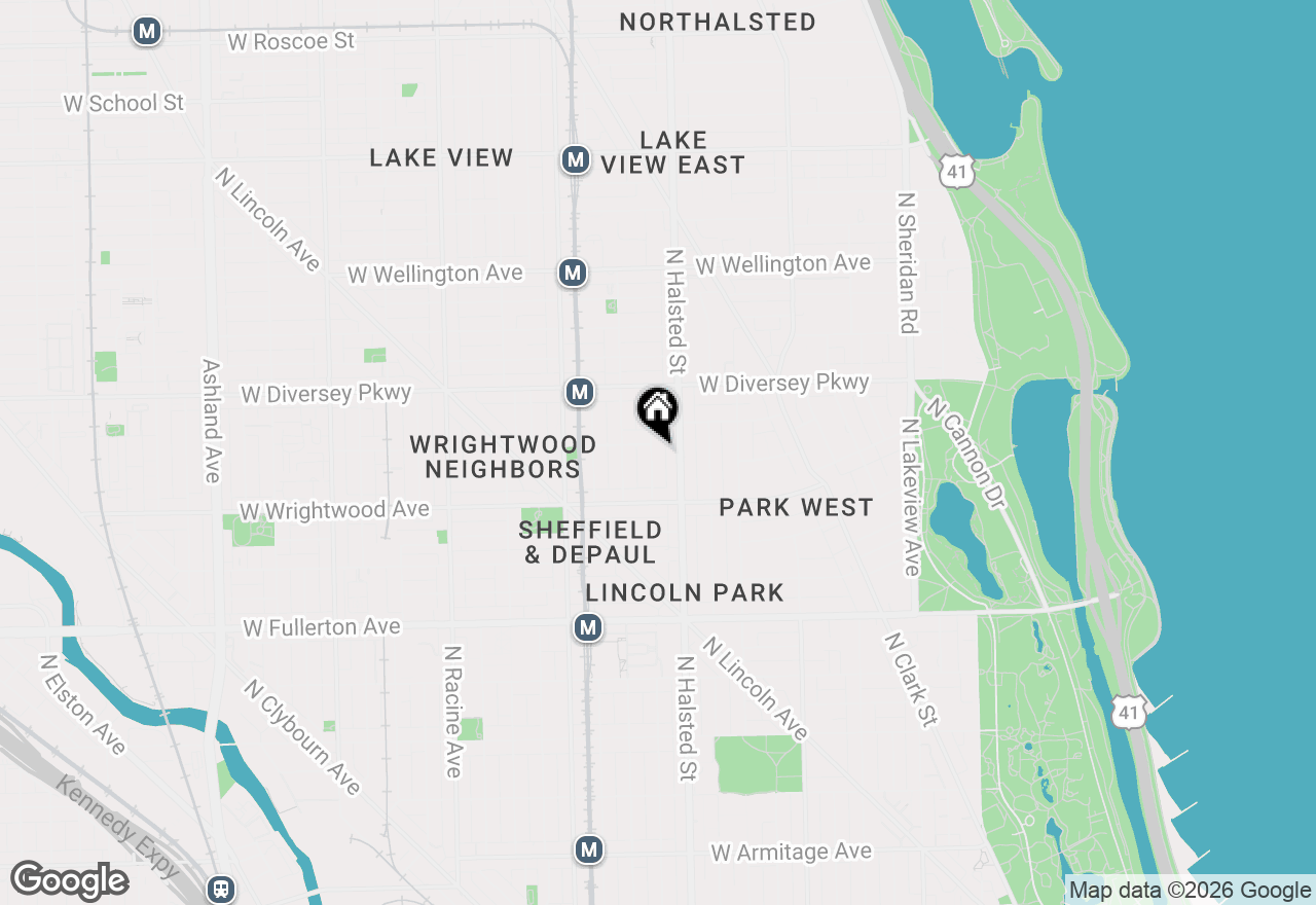 Map of 2653 N Dayton Street #3, Chicago, IL 60614