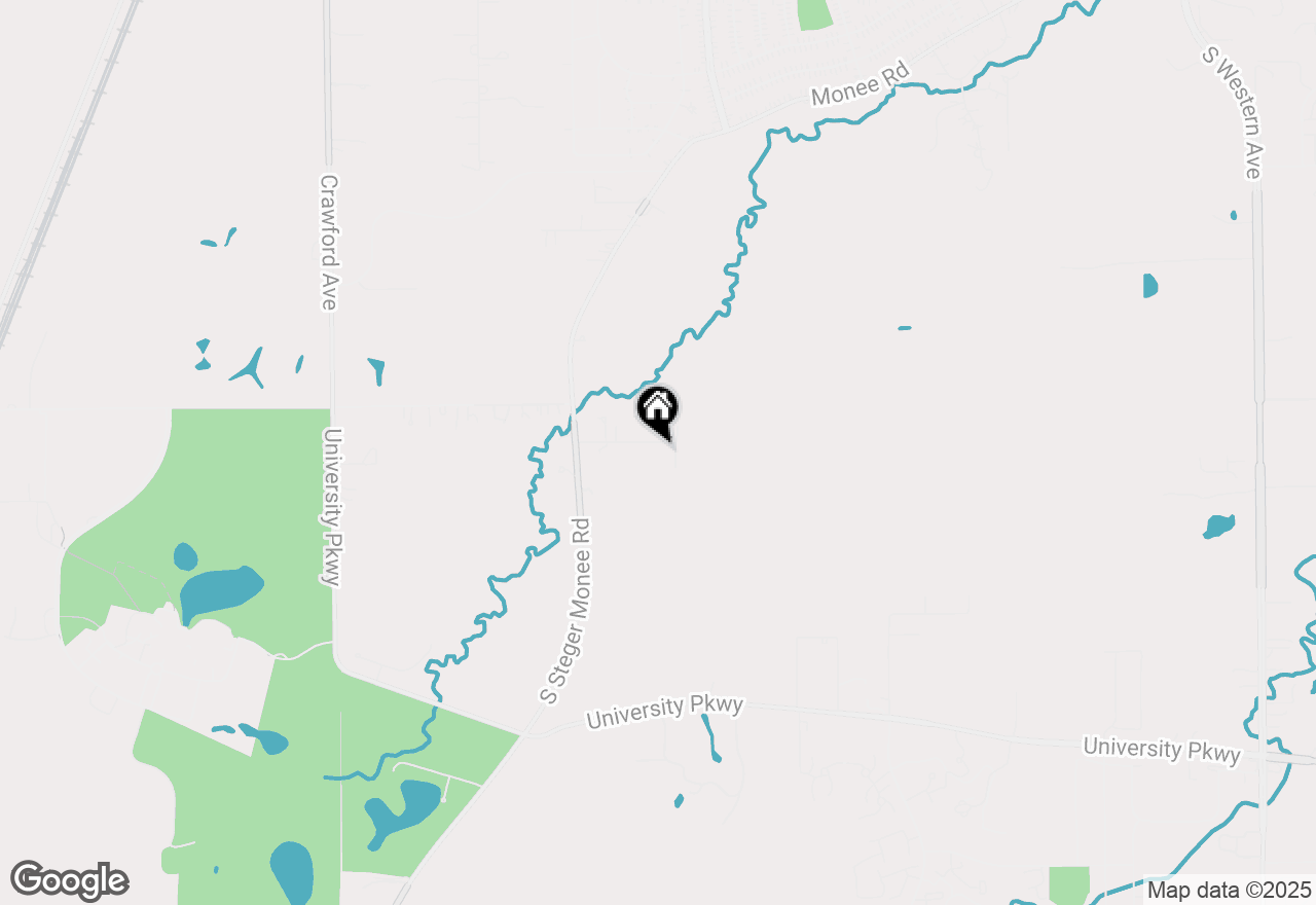 Map of 3423 W Oakhill Drive, Crete, IL 60417