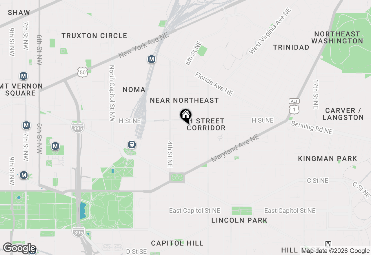 Map of 522 G Street Ne, Washington, DC 20002