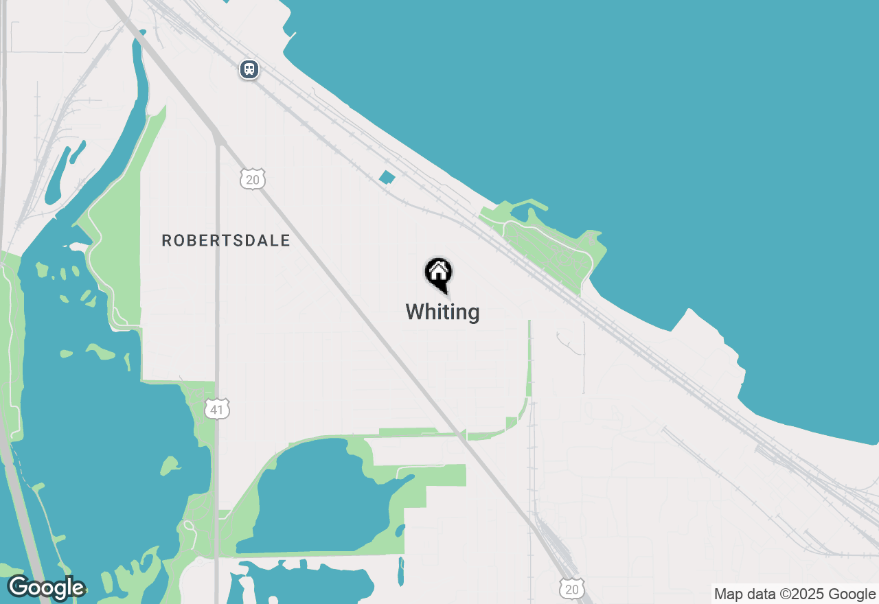 Map of 1828 Oliver Street, Whiting, IN 46394