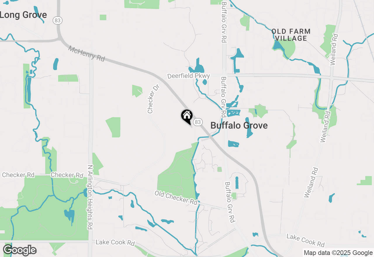 Map of 691 Woodhollow Lane, Buffalo Grove, IL 60089