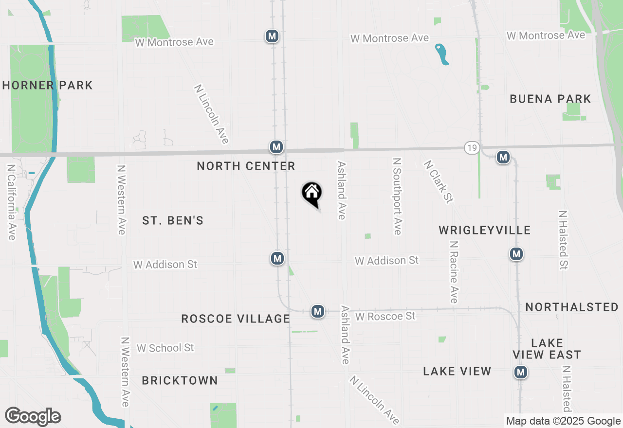 Map of 3746 N Paulina Street, Chicago, IL 60613