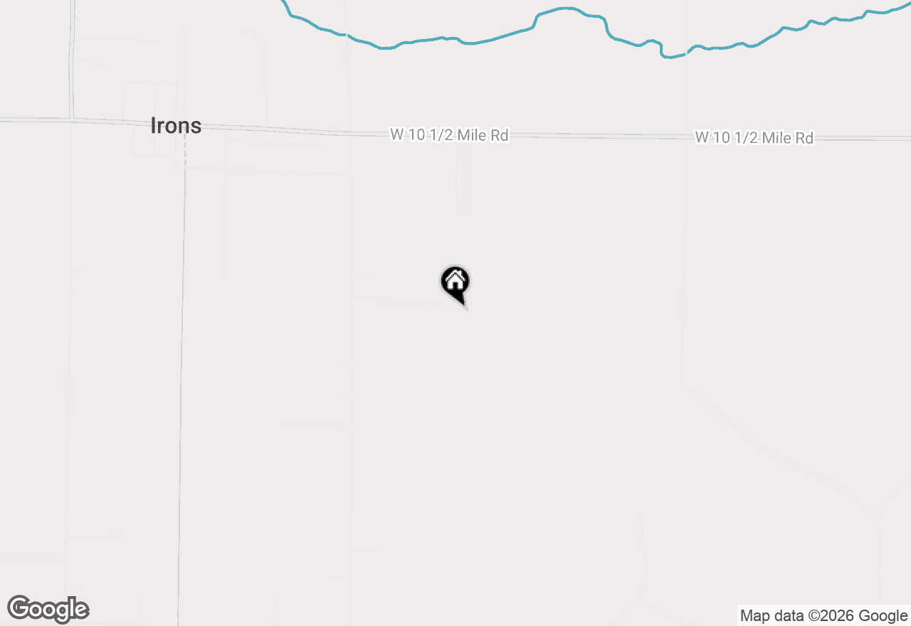 Map of  W 10 Mile Road, Irons, MI 49644