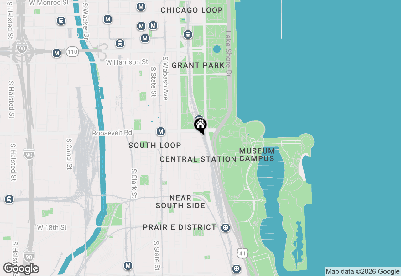 Map of 1211 S Prairie Avenue #1203, Chicago, IL 60605