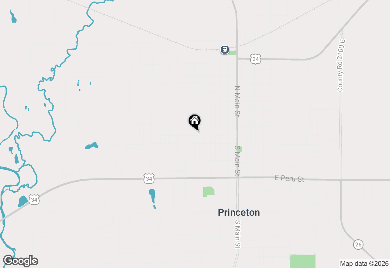 Map of 128 N Mercer Street, Princeton, IL 61356