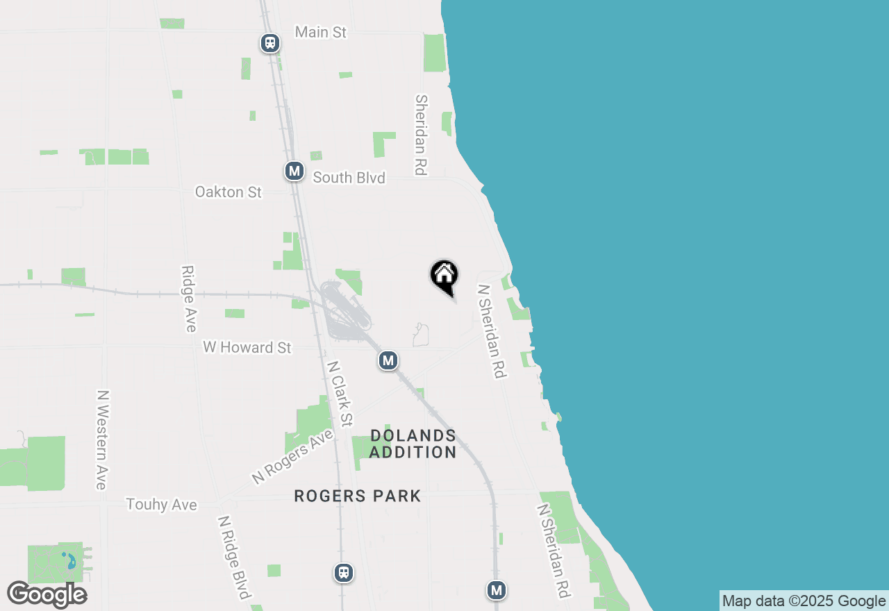 Map of 1522 W Jonquil Terrace #3E, Chicago, IL 60626