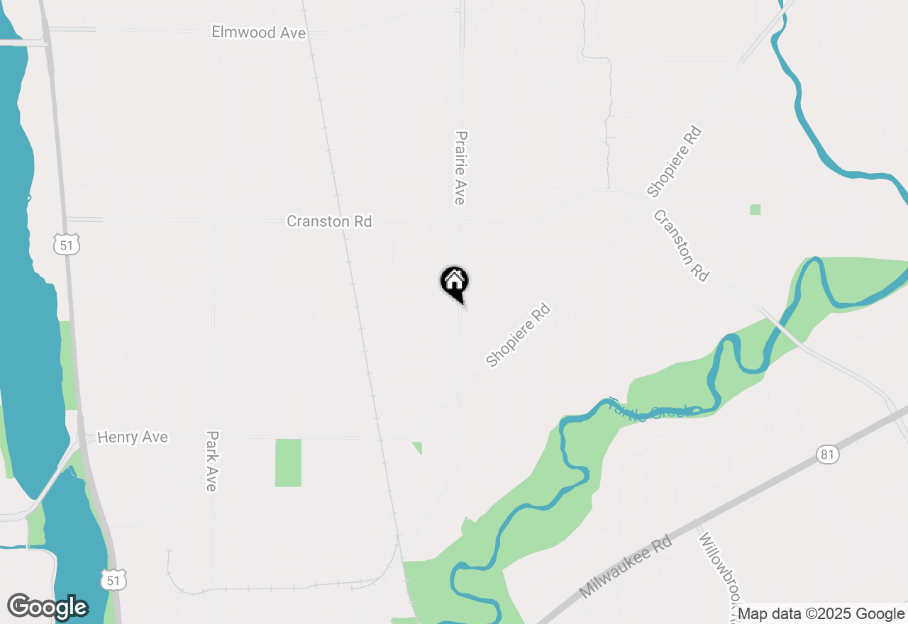 Map of 2016 Prairie Avenue, Beloit, WI 53511