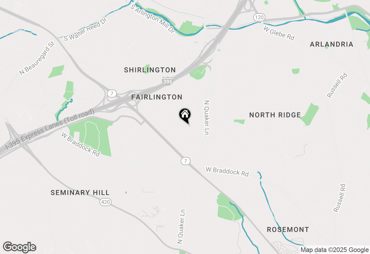 Map of 4315 35th Street S, Arlington, VA 22206