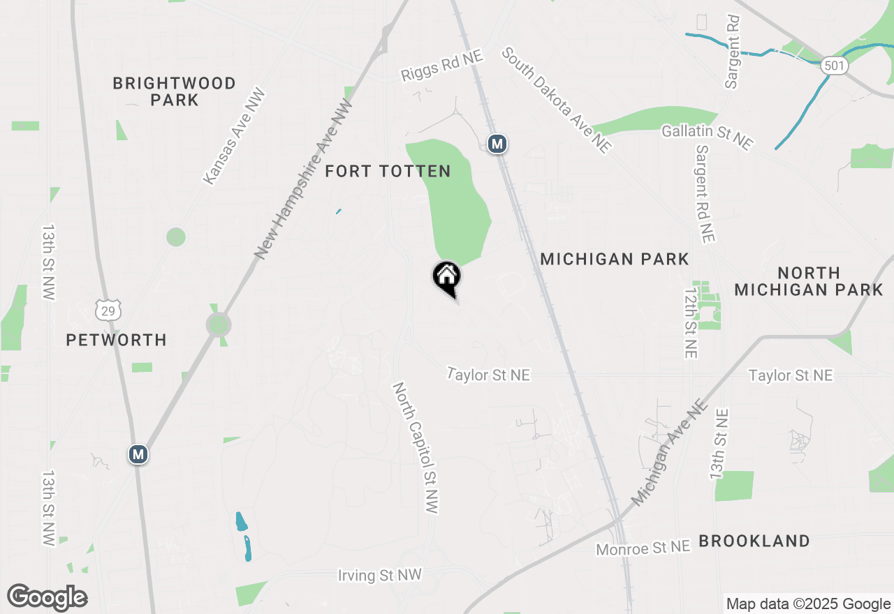 Map of 109 Webster Street Ne, Washington, DC 20011