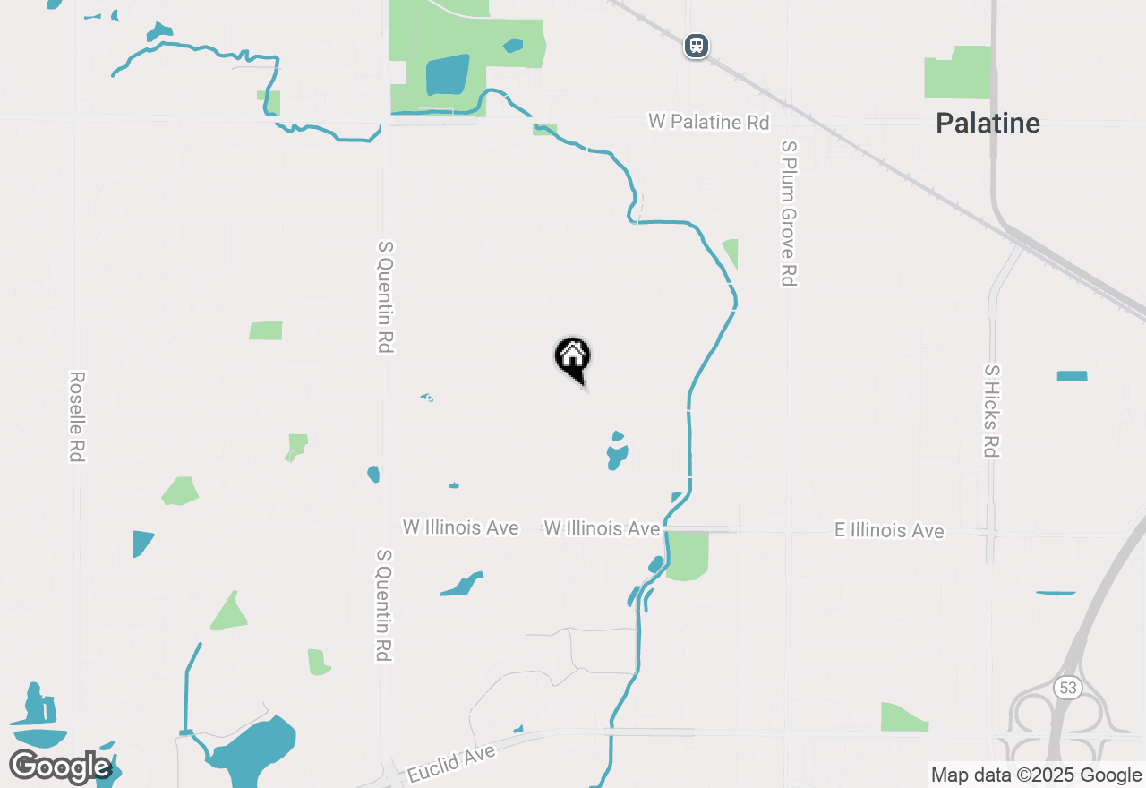 Map of 519 S Bennett Avenue, Palatine, IL 60067