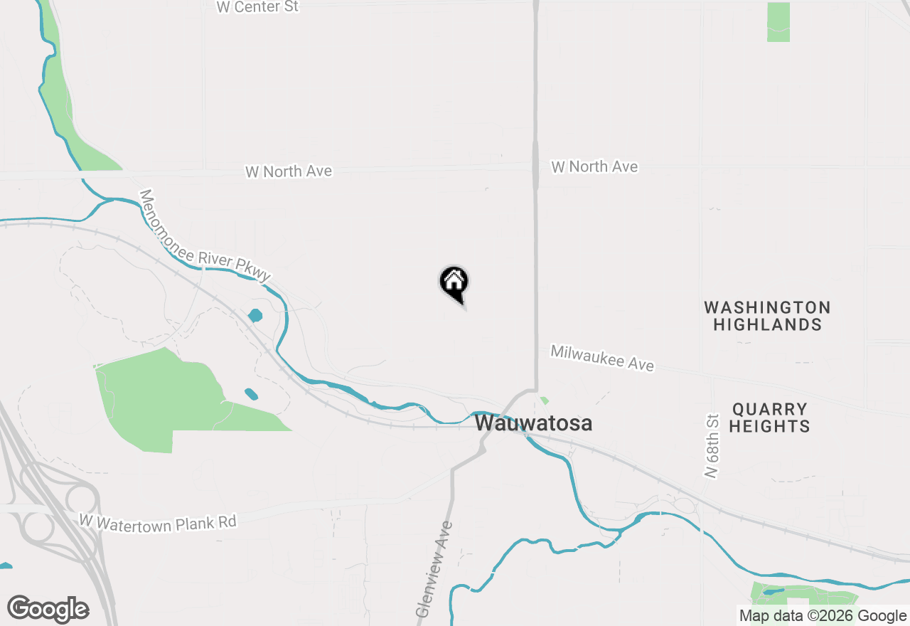 Map of 8000 Warren Ave, Wauwatosa, WI 53213