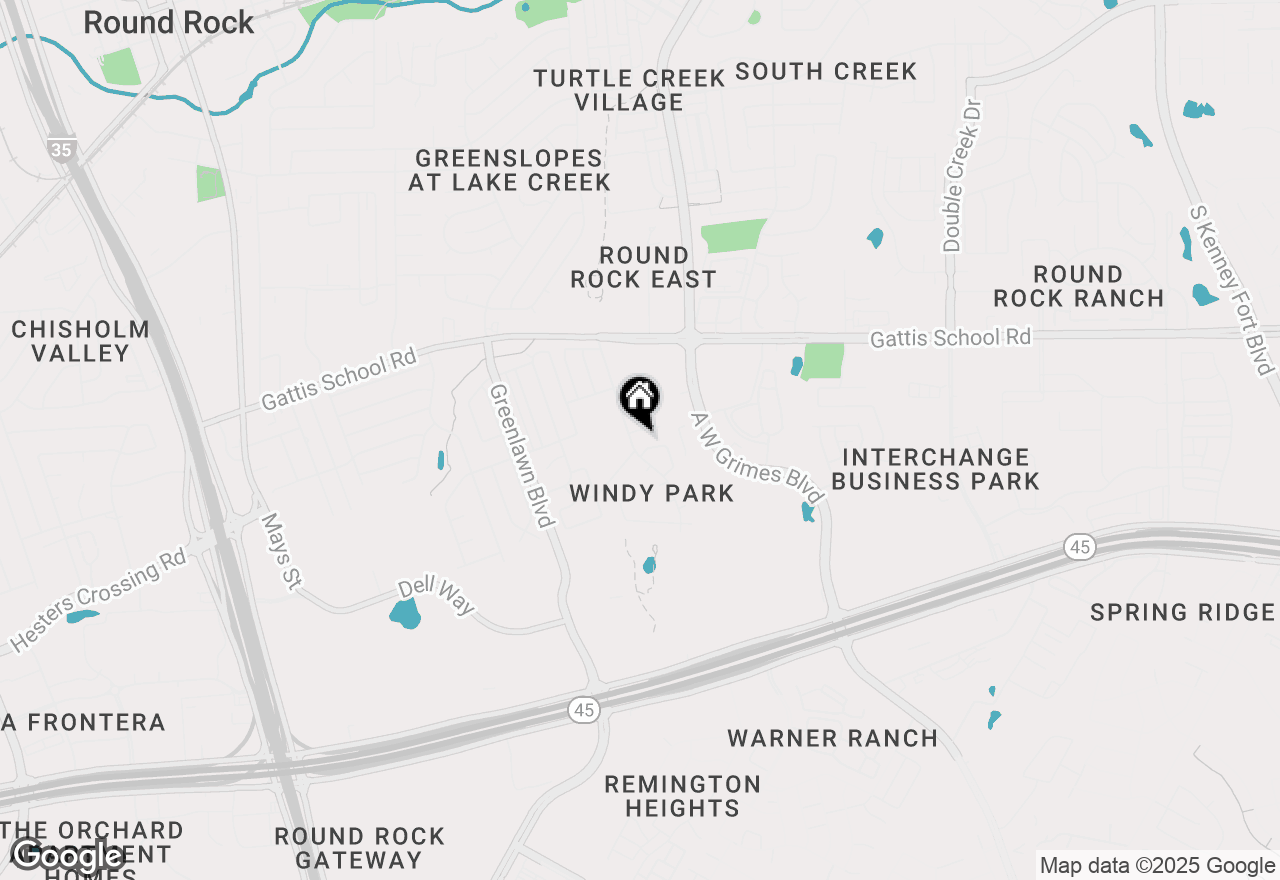 Map of 1901 Windy Park Dr, Round Rock, TX 78664