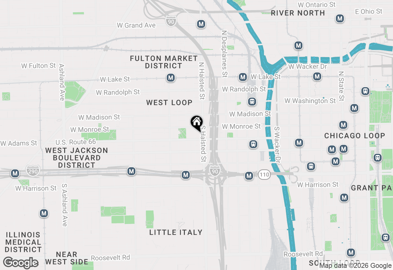 Map of 125 S Green Street #805A, Chicago, IL 60607