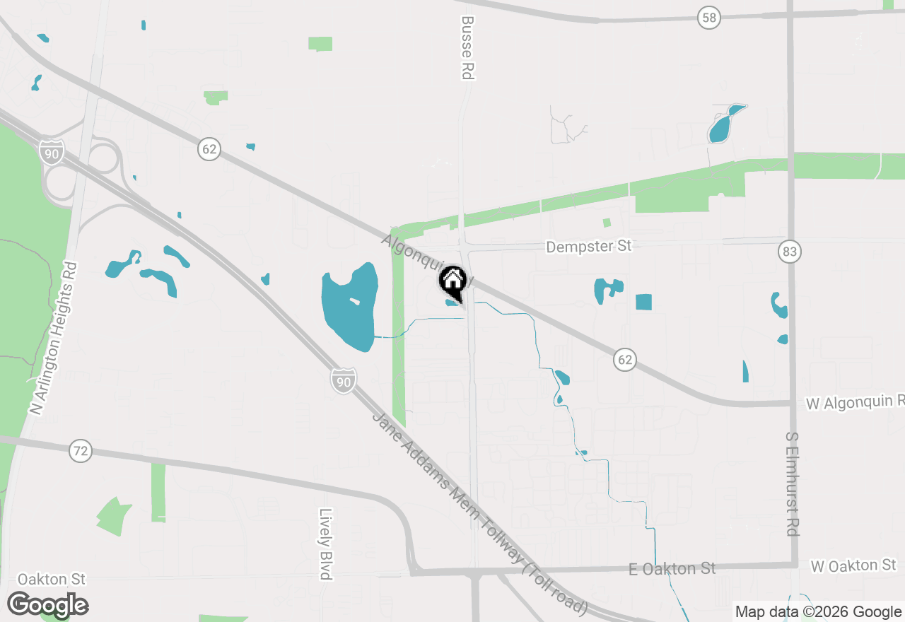 Map of 1777 W Crystal Lane #307, Mount Prospect, IL 60056