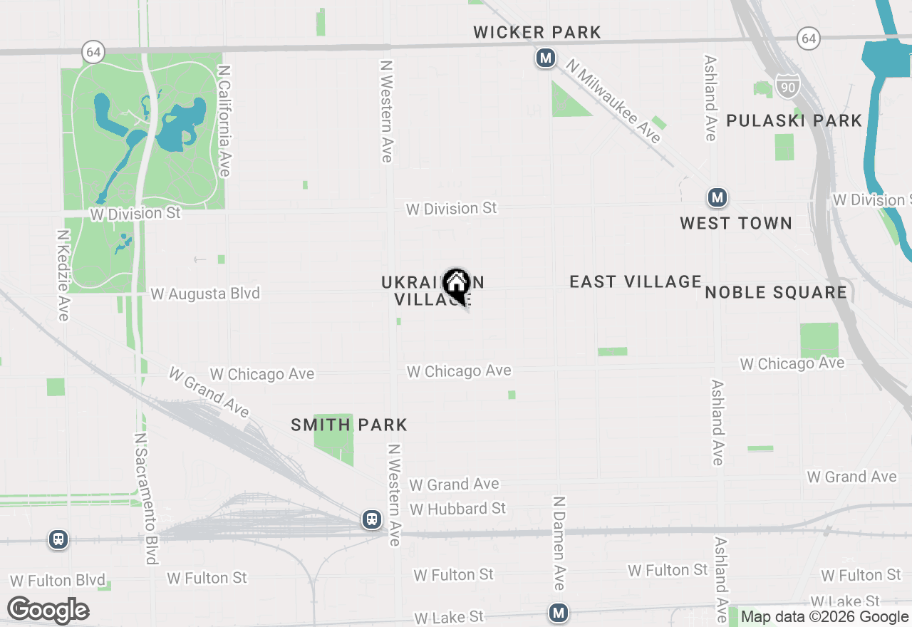 Map of 2225 W Walton Street #2, Chicago, IL 60622