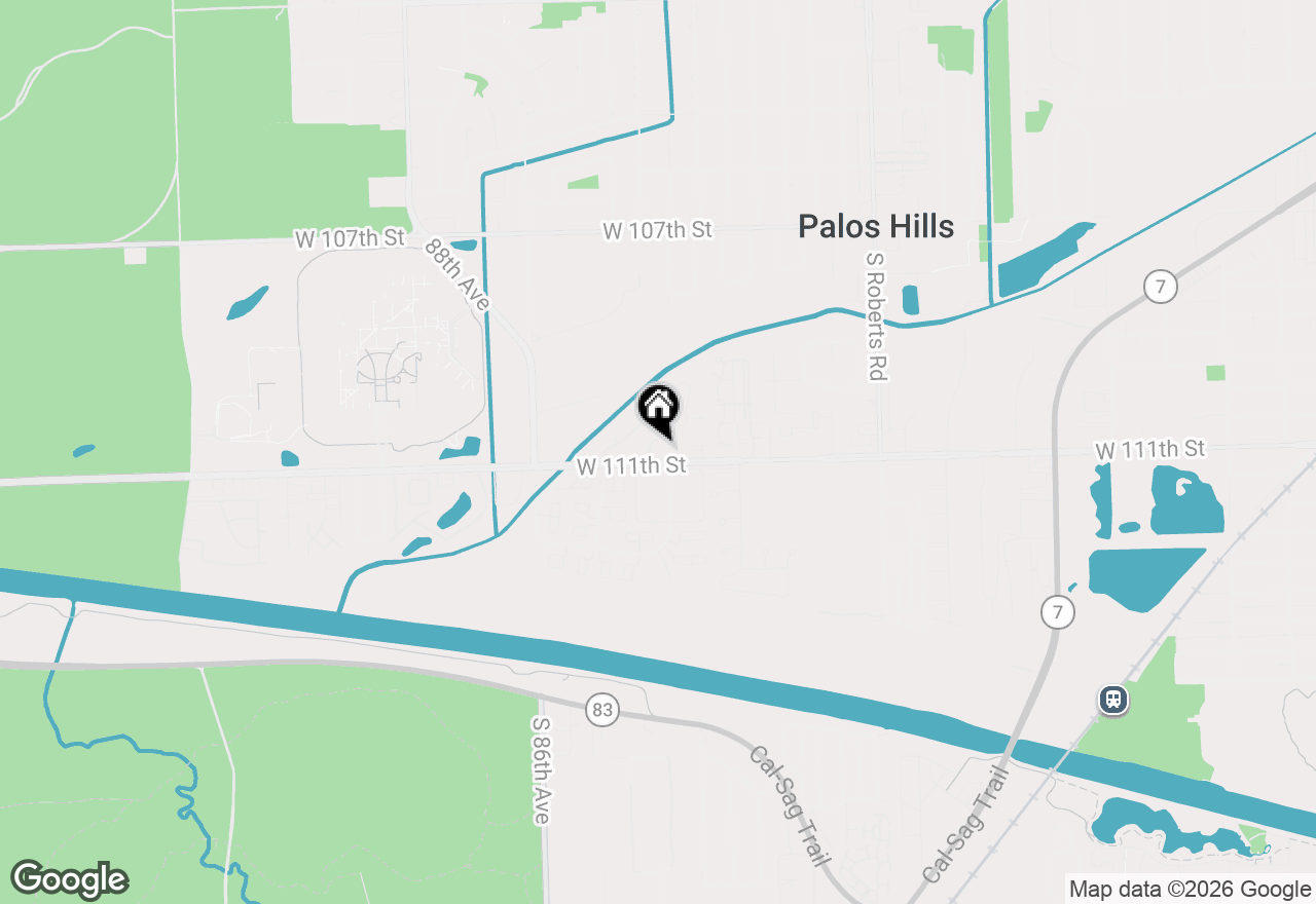 Map of 11042 S Theresa Circle #1C, Palos Hills, IL 60465