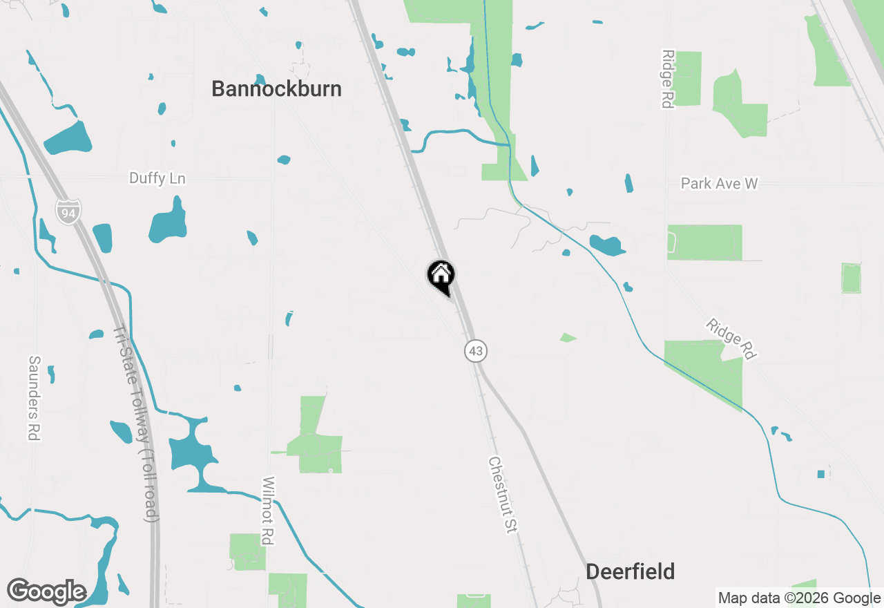 Map of 1727 Telegraph Road, Bannockburn, IL 60015