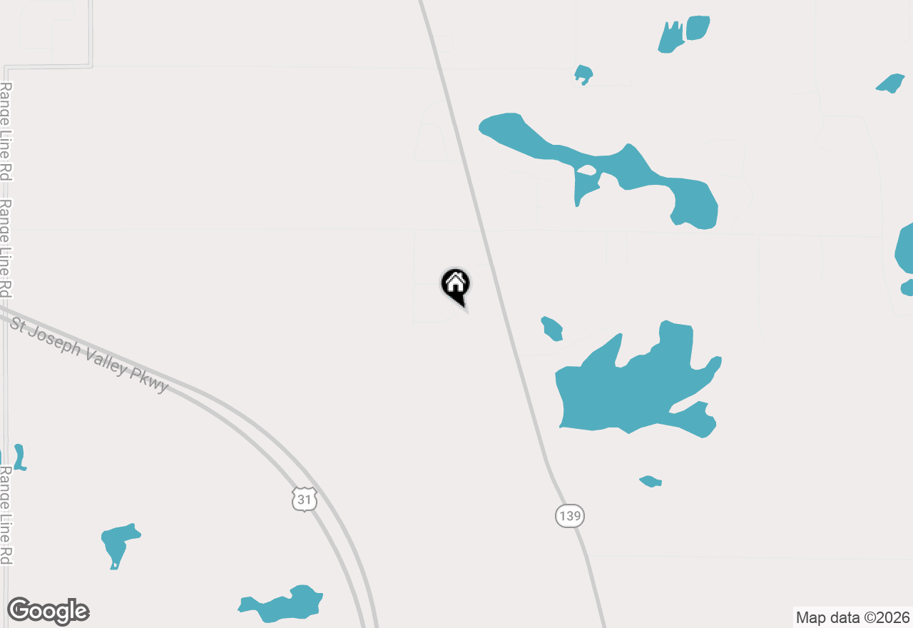 Map of 6185 Polly's Path, Berrien Springs, MI 49103