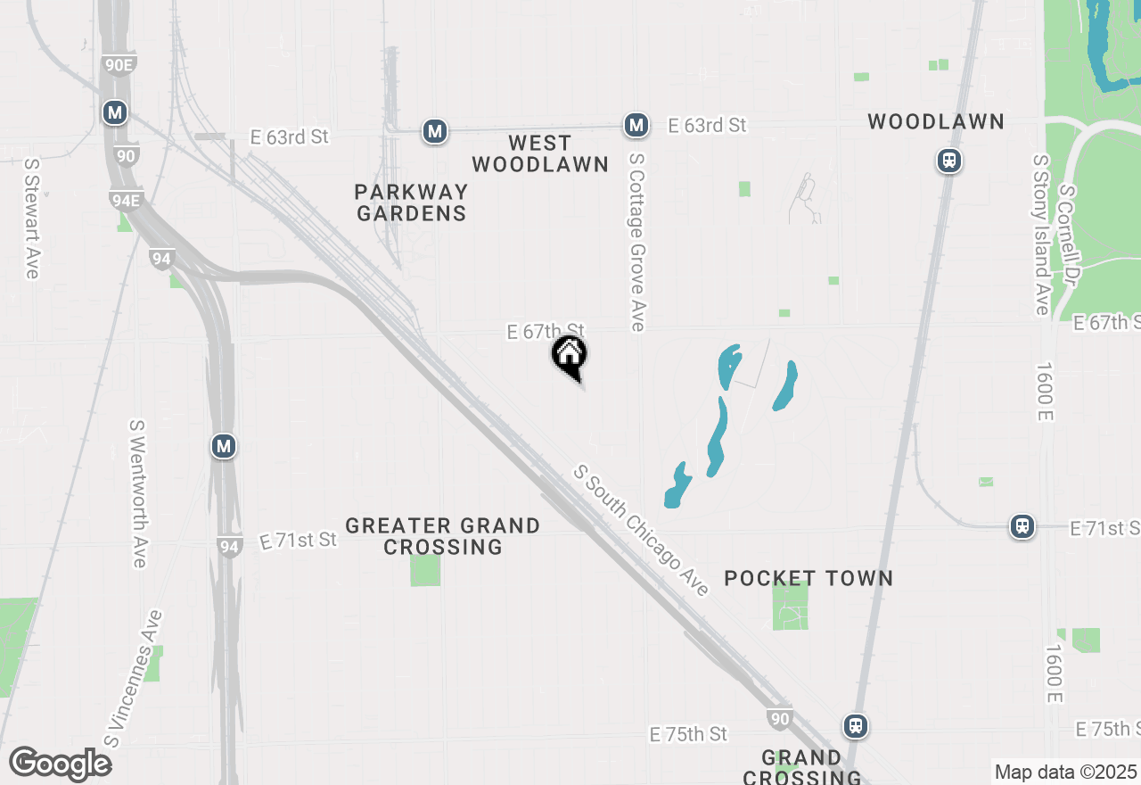 Map of 6813 S Champlain Avenue, Chicago, IL 60637