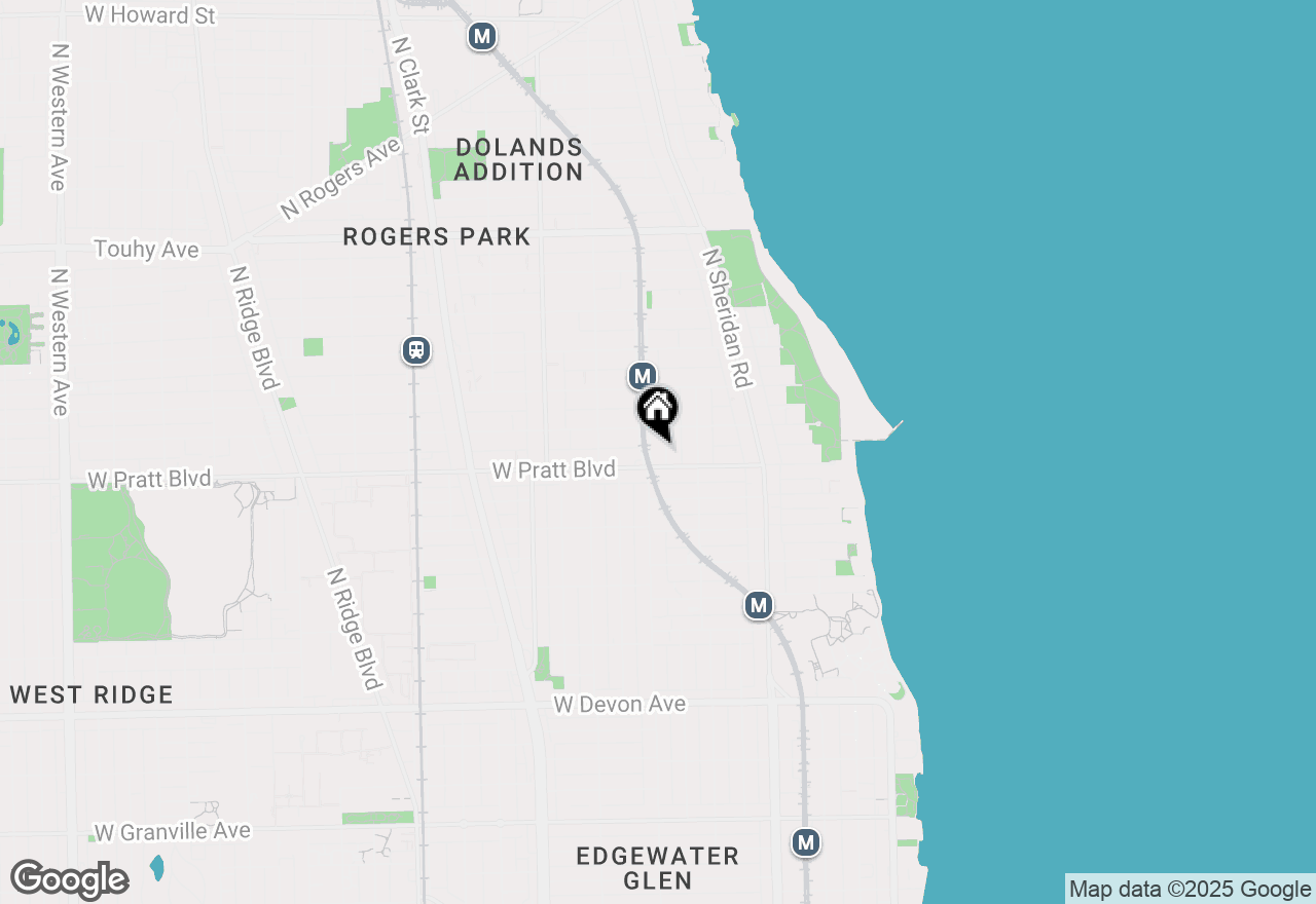 Map of 6812 N Wayne Avenue #2E, Chicago, IL 60626