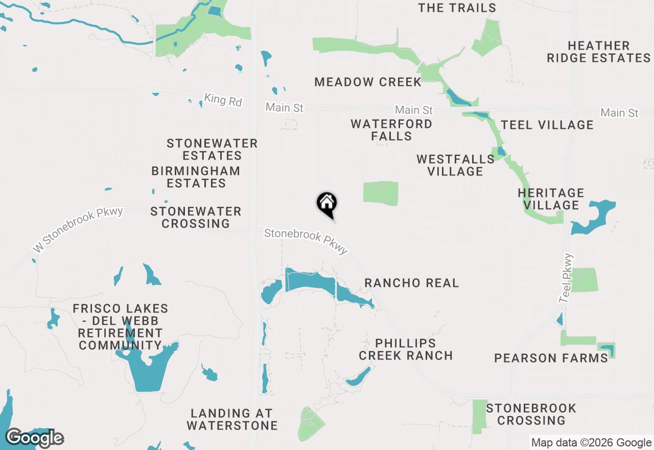 Map of 852 Sweet Iron Road, Frisco, TX 75036