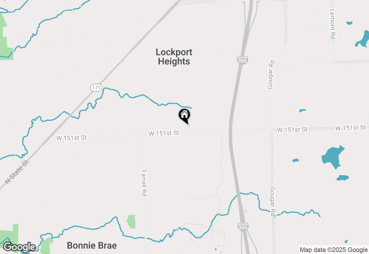 Map of 14838 S Hillside Drive, Lockport, IL 60441