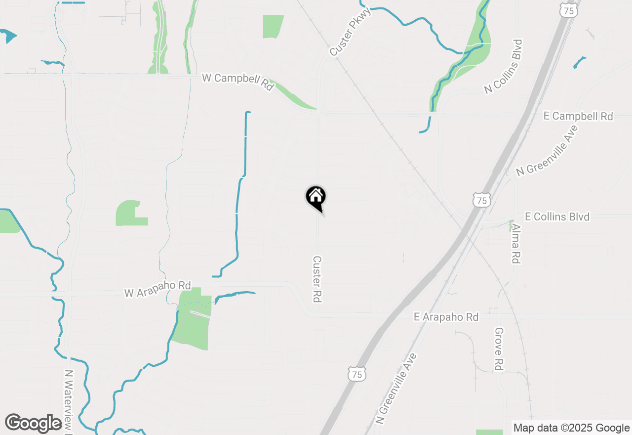 Map of 1417 Wisteria Way, Richardson, TX 75080