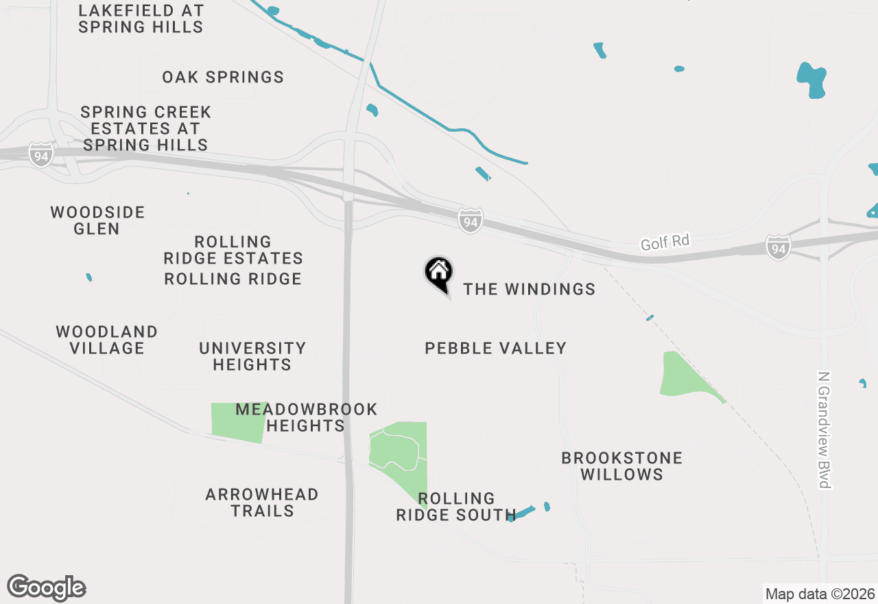 Map of 2800 Berkshire Dr, Waukesha, WI 53188