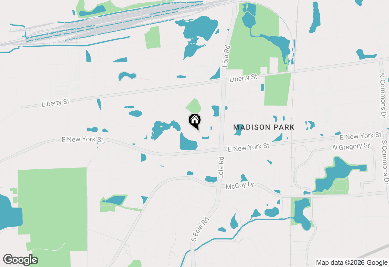 Map of 417 Saratoga Drive, Aurora, IL 60502
