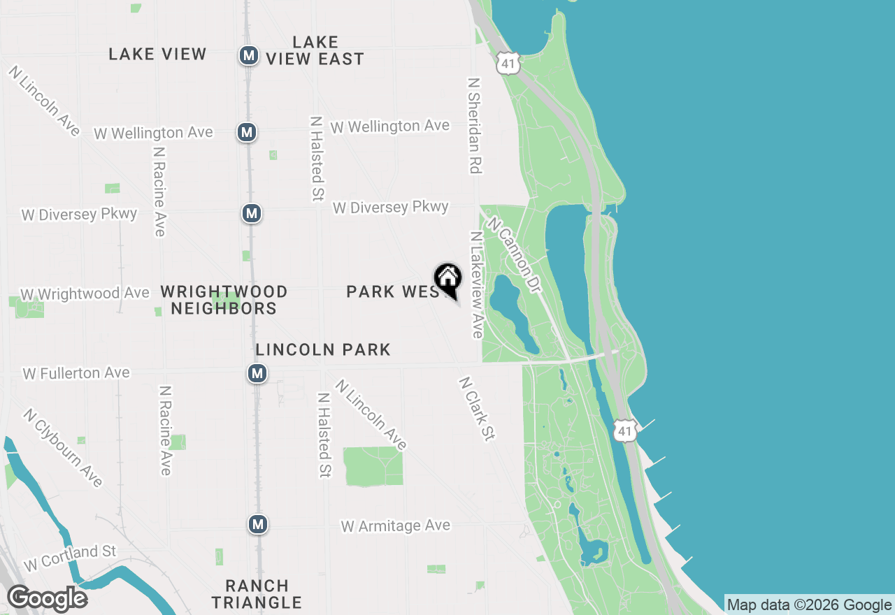 Map of 452 W St James Place #3, Chicago, IL 60614