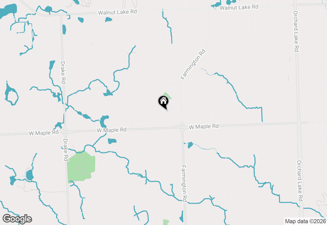 Map of 5226 Brett Court, West Bloomfield, MI 48322